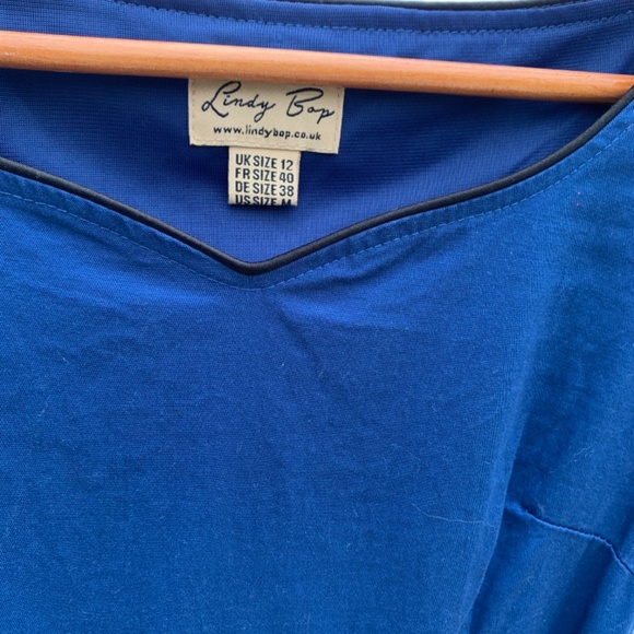 Lindy Bop Medium navy blue dress - Picture 2 of 7